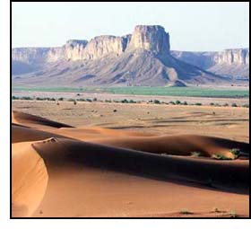 Rock and Sand Desert of Saudi Arabia