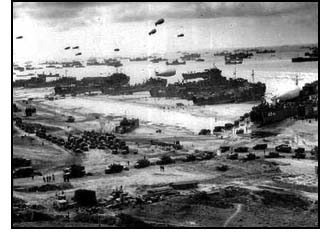 Normandy Beach on D-Day