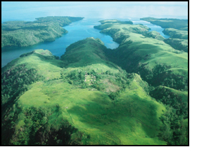 Scenery of Tufi in the Oro Province